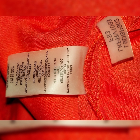 Nwt, Karl Lagerfeld Flounce Hem Embroidered Hot Red Party/Spring dress, Size 12 - Picture 6 of 6